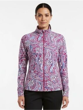 Tommy Bahama golf/tennis full zip jacket with zip pockets size large